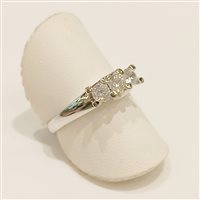 Anello Vidali Gioielli Donna in Oro bianco Zircone ANOR-27-34 - ANOR-27-34